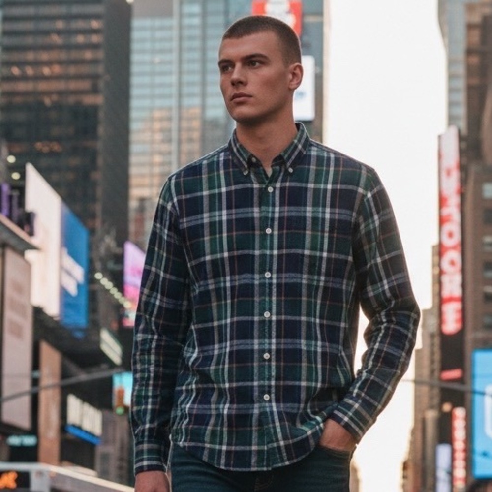 Rag & Bone Fit 2 Japanese Flannel Purple Plaid Linen Cotton Shirt XS NEW $295